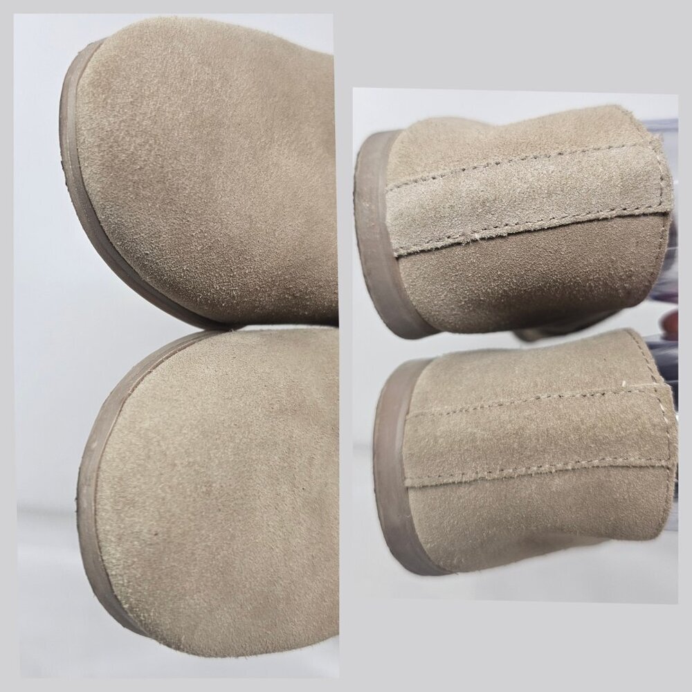 Lucky Brand Beige/Tan Suede Loafer Flats Slip On Shoes Womens Size 9 - Picture 7 of 11